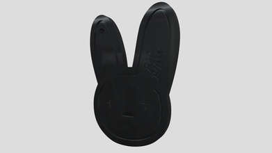 bad bunny keychain - 3d model luiszenit e6ae24b 3d print model - Mito3D