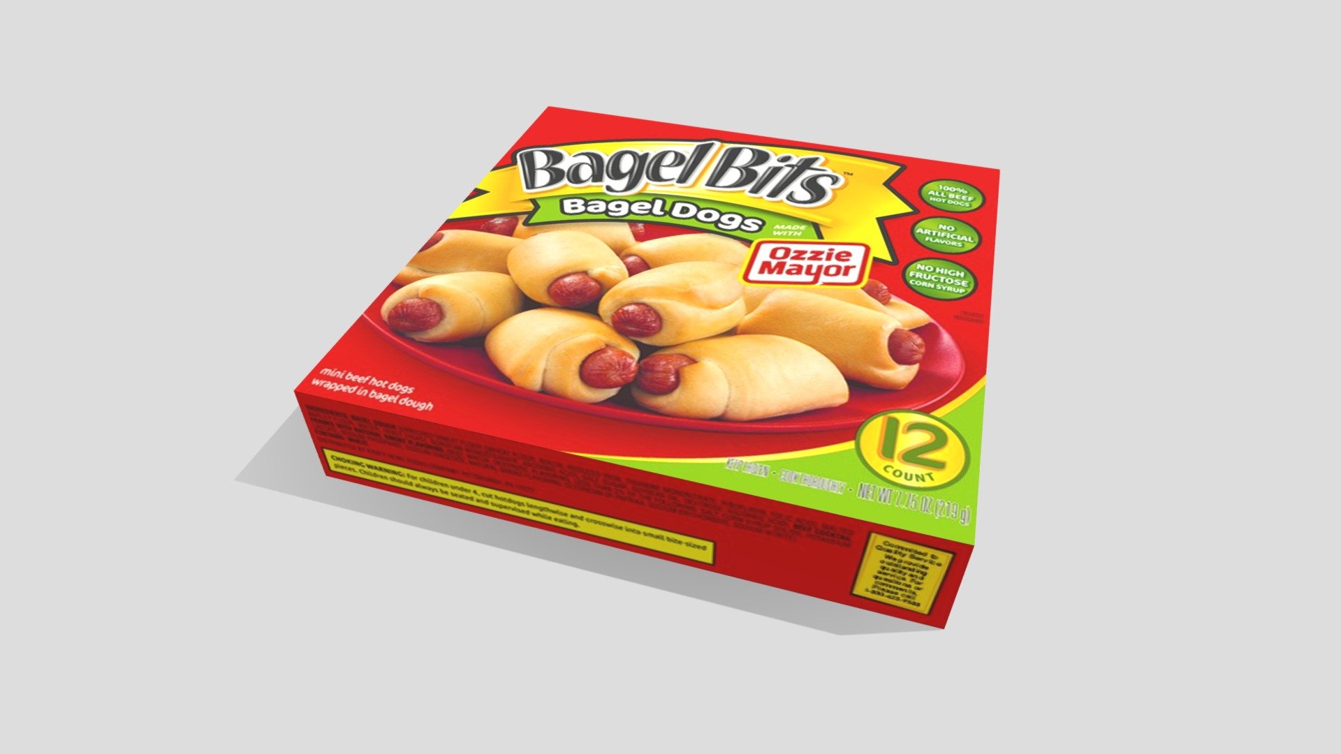 bagel bits - modelo 3d mw mw3dart d6bc7fe low-poly vr ar mercearia corredor 6 alimentos congelados mais de mercearia, produtos https skfbly 6stlt 3D print model - Mito3D