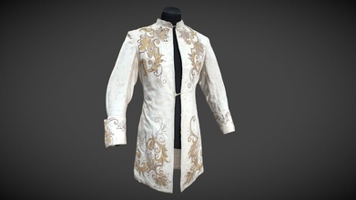 ballet costume white coat high - 3d model ninma ritis 6a9ffc6 3d print model - Mito3D