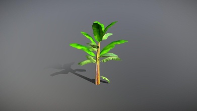 banana tree optimized mobile game - buy royalty free 3d model adarshpawar e66094b 3d print model - Mito3D