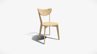 bangkok dining chair pine wood - buy royalty free 3d model sr surajrai18sr ac9a32b 3d print model - Mito3D