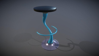 bar stool - 3d model william willarecksamy cd41efe simple stylish modern 3d print model - Mito3D