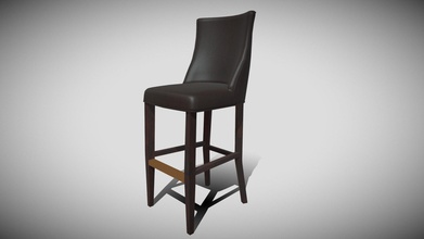 bar stool - download free 3d model raeganmaddox 382d65c leather barstool 3d print model - Mito3D