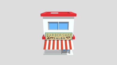 barbiere - scarica gratis 3d modello eduvs3d 1f1e523 carino edificio voxel negozio di 3d print model - Mito3D