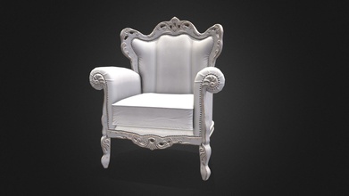 baroque armchair - 3d model stasloveless chertpaderi c93d816 3d print model - Mito3D