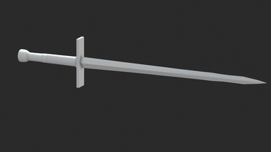 basic sword - 3d model geoffrey brooks ii geoffreybrooksii a089096 3d print model - Mito3D