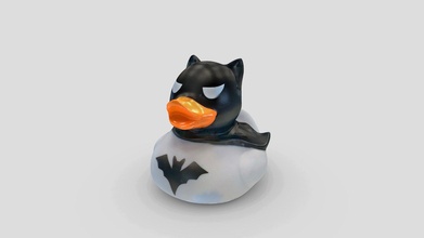 batman rubber duck - download free 3d model qlone fe08ae4 3d print model - Mito3D