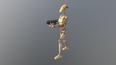 battle droid - download free 3d model santyfrow 51341f3 3d print model - Mito3D