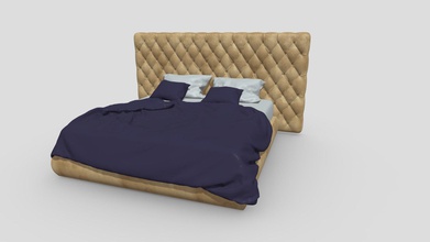 baxter - letto- acquistare royalty-free modello 3d 3polies ca1f058 pubblicato 3ds max realistico 3d print model - Mito3D