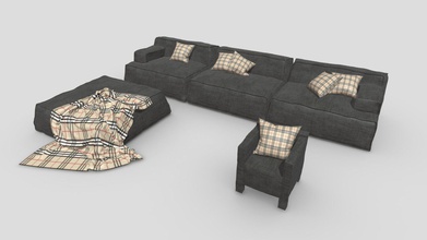 baxter lounge furniture - buy royalty free 3d model 3polies 1a587ce published 3ds max modular set 3d print model - Mito3D