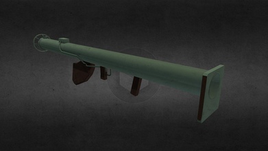 bazooka - descargar gratis 3d modelo thunder thunderpwn 92513a8 nombre común hombre-portátil sin retroceso anti-tanque lanzamisiles arma ampliamente desplegado ejército de los estados unidos 3d print model - Mito3D