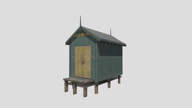 cabanes de plage - modèle 3d mfrères musulmans arifin mikhwan f8a977d pratique abandonné aux 3d print model - Mito3D