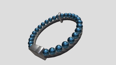 bead bracelet - download free 3d model spacecat3d 87c4183 3d print model - Mito3D