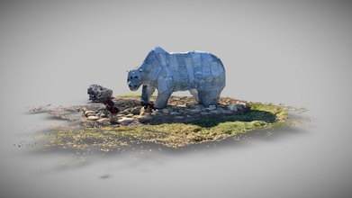 Urso estátua 3d modelo 7c91c04 3d print model - Mito3D