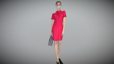 beautiful woman little red dress 195 - buy royalty free 3d model deep3dstudio 0967886 true human size detailed attractive young caucasian appearance dressed captured casual pose perfectly matching variety architectural visualization background character product eg advert banners professional products devices presentations etc ready immediate use visualisations further render sculpting zbrush technical characteristics digital double scan decimated 100k triangles sufficiently clean pbr textures 8k diffuse normal specular maps non-overlapping uv map download package includes cinema 4d project file redshift shader well obj fbx files which applicable 3ds max maya unreal engine unity blender all you may find tex folder included into main archive more scans released every week everything 3d print model - Mito3D
