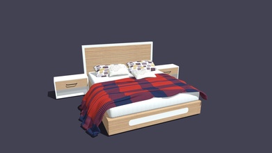 bed 04 - buy royalty free 3d model jasirkt dcb2117 3d print model - Mito3D