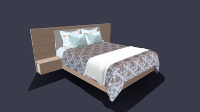 bed 19 - buy royalty free 3d model jasirkt 591a7b2 3d print model - Mito3D