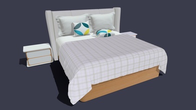 bed 24 - buy royalty free 3d model jasirkt 7f53a2e 3d print model - Mito3D