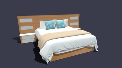 bed 25 - buy royalty free 3d model jasirkt 7554257 3d print model - Mito3D