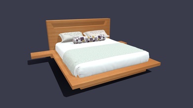 bed 27 - buy royalty free 3d model jasirkt d1f6917 3d print model - Mito3D