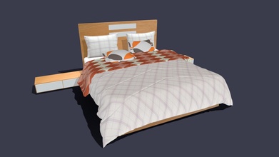 bed 30 - buy royalty free 3d model jasirkt df64476 3d print model - Mito3D