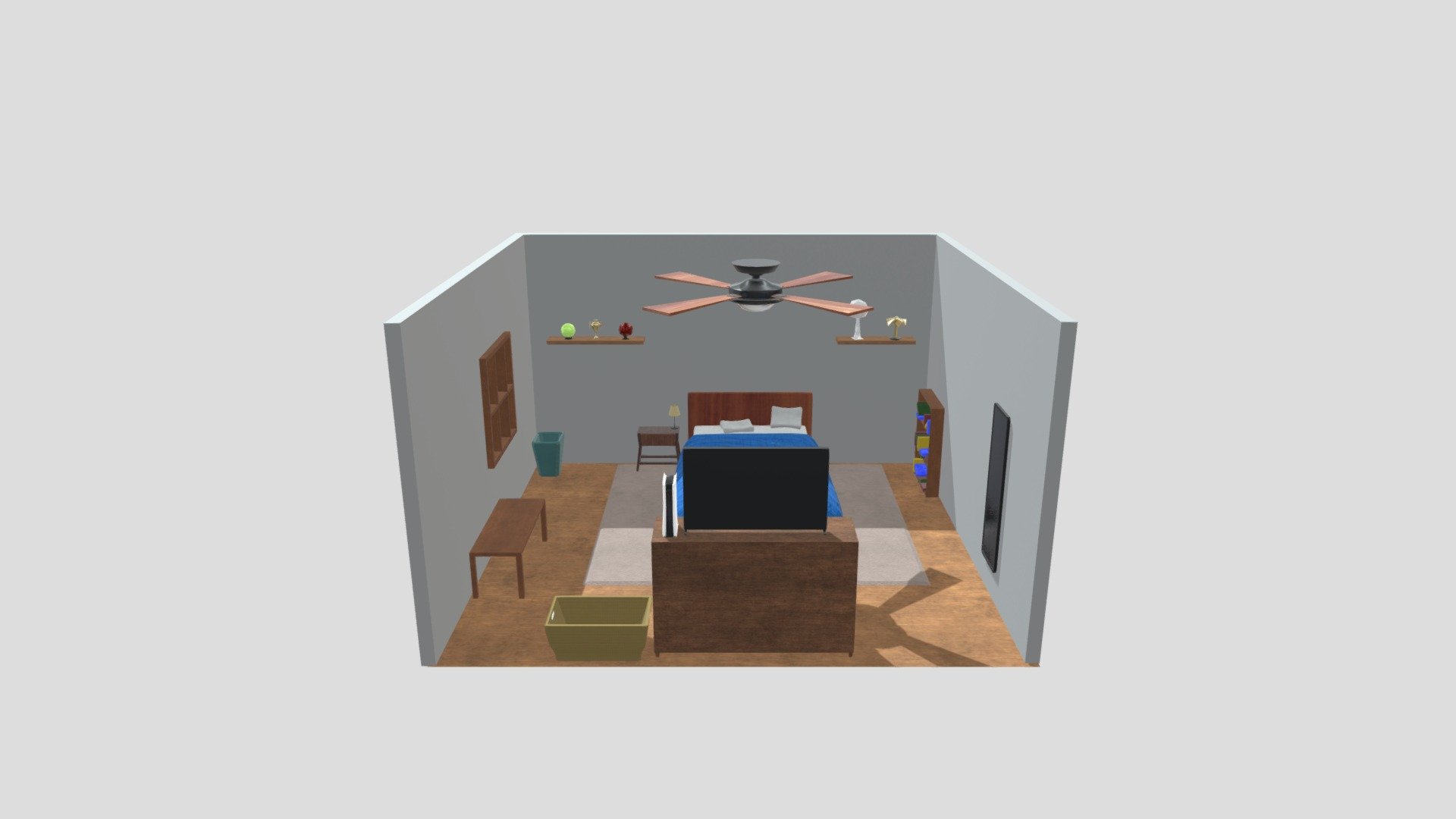 bedroom set - 3d model mattwardj 951562f 3D print model - Mito3D