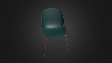 beetle dining chair un- upholstered gubi - buy royalty free 3d model toss90 4b6c3de 3d print model - Mito3D