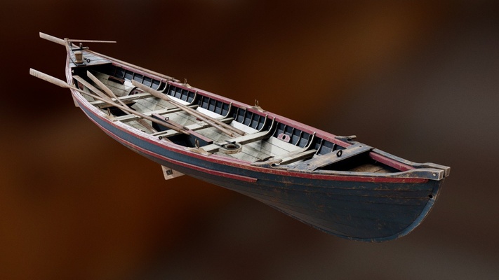 beetle whaleboat - 19th century nantucket buy royalty free 3d model by mr rich mrtherich fishing sail river lake painted hunting historical antique rowing old oars harpoon vinatge pbr ship wood boat 3d print model - Mito3D