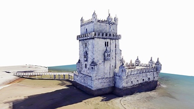 bel tower torre lisbon lisboa scan map - buy royalty free 3d model asen asensio 05b08e7 3d print model - Mito3D
