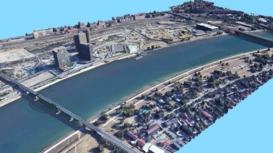 Belgrad Wasser Kaufen Lizenzgebühren frei 3d Modell libanciel Projekt Entwicklung Serbien Stadtbild 3d print model - Mito3D