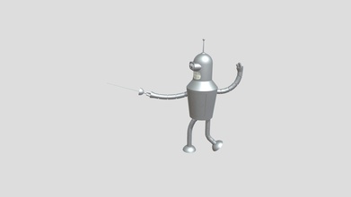 bender - download free 3d model username0000009 72cd45f don&rsquo t know who&rsquo s he but he&rsquo funny drew him yesterday because needed 3dsmax 3d print model - Mito3D