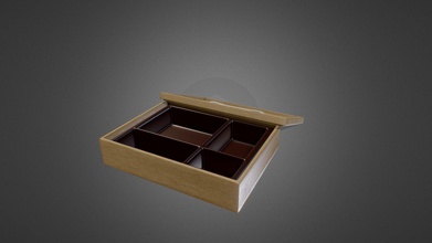 bento light wood black plastic interior - download free 3d model panik9747 1cafc56 oak lunch box single mesh object pbr material includes diffuse ao rougness normal textures all 2k non-overlapping uv map 3d print model - Mito3D