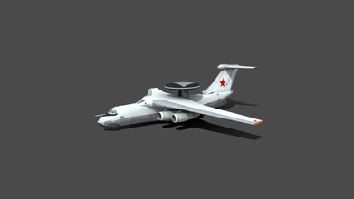 beriev a50 - download free 3d model max3dd e0a7e6d textures png format 2048x2048 1 diffuse low-poly ready use games a-50 soviet airborne early warning control aircraft based ilyushin il-76 transport existence revealed western bloc 1980 adolf tolkachev developed replace tupolev tu-126 &ldquo moss&rdquo first flew 1978 3d print model - Mito3D