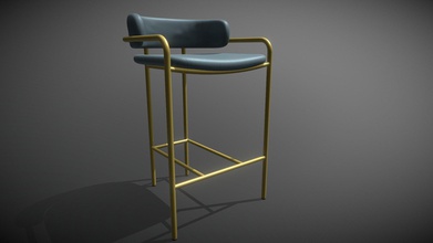 bespoke bar stool galbiati fratelli - 3d model matteocitterioit matteocit 17f4e4a 3d print model - Mito3D