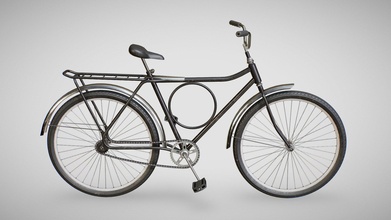 bicicletta monarca nero blu rosso acquistare royalty gratuito 3d modello fabio orsi fabioorsi f9c1984 3d print model - Mito3D
