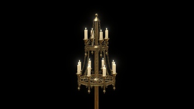 big brass candle stand - buy royalty free 3d model pixeldigitalarts b496c32 3d print model - Mito3D