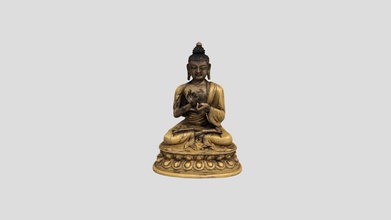 big buddha d'oro statuetta modello 3d mikle3m 9fa0472 statua del grande budda di scansione lavoro eseguito artclubuna squadra 3d print model - Mito3D