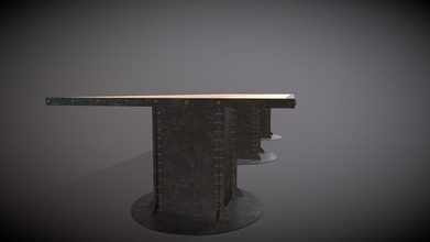 gros table industrial 3d modèle alfmar eac5d00 3d print model - Mito3D