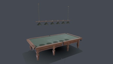 billiards table - 3d model antonyurevich 3ec17e9 3d print model - Mito3D
