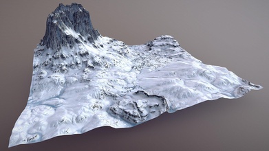 billowing mountain lake - buy royalty free 3d model tabernoble 58d7cf6 3d print model - Mito3D