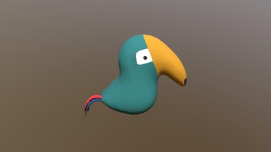 oiseau en peluche - modèle 3d inpu 0bcd1fc mignon maya + zbrush substance peintre de flux travail 3d print model - Mito3D