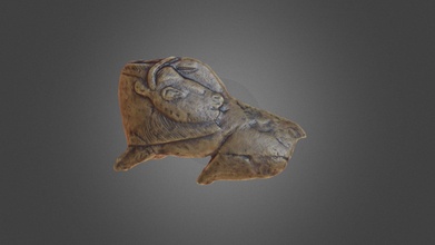 bison licking insect bite prehistoric sculpture - download free 3d model antoine dresen adresen 0dac311 3d print model - Mito3D