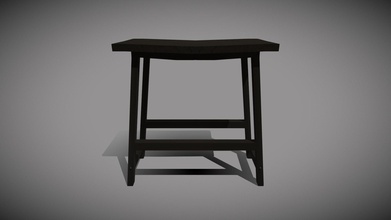 black - stool chair download free 3d model timmcgeeconsulting a27f81f 2nd day using blender tough time textures colors could not seem get right look 3d print model - Mito3D