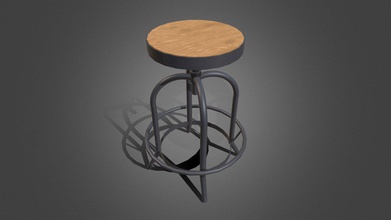 black metal vintage restaurant chair - download free 3d model ethanarchi3d eason710709 e2184c4 pub us california bar type normal often footrest support feet height narrowness stools make them suitable use bars tables pubs &hellip there without armrests backs padding upholstery seat surface 3d print model - Mito3D