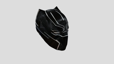 black panther helmet - download free 3d model atomicwest cdee410 one beginning cap3 civil war modeled blender circa 2018 original format fbx 3d print model - Mito3D