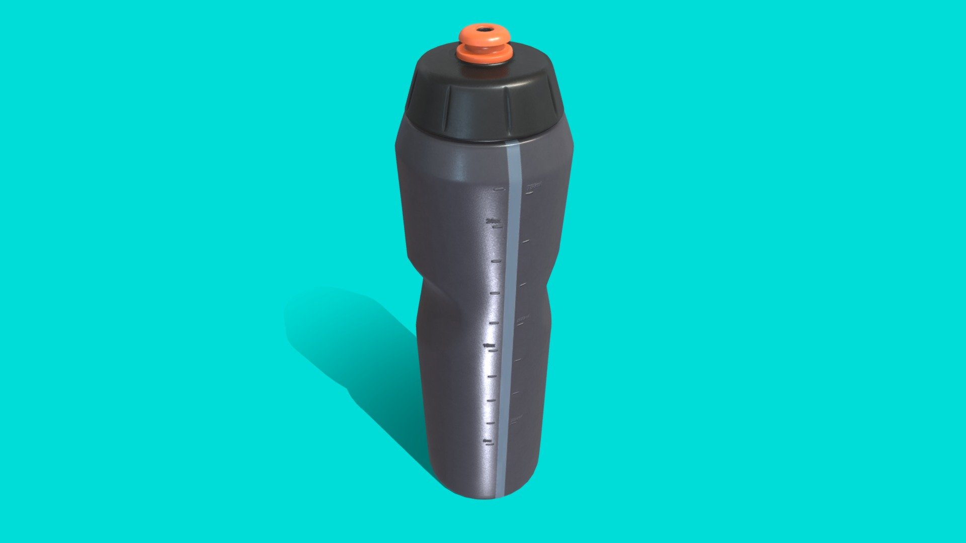 black water bottle vr ar low-poly 3d model - buy royalty free we3do giovanny sports equipment hot drinks hidrante wellness thermos temperature liquids beverages cup sport container flask 3D print model - Mito3D