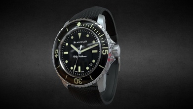 blancpain fifty fathoms watch - buy royalty free 3d model ar-watches c467501 3d print model - Mito3D