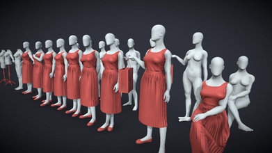blenderrig weiblich Mannequin einstellen Bildhauerei Kaufen Lizenzgebühren frei 3d Modell Gustavosept 7f0db05 3d print model - Mito3D