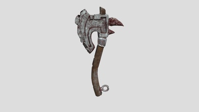 bloody viking axe - 3d model mikellekim99 187a199 3d print model - Mito3D
