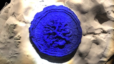 blu azzurrite round rock scan - scarica gratis 3d modello austin beaulier austinbeaulier 0029630 3d print model - Mito3D